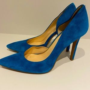 Jessica Simpson Teal Suede Pumps
